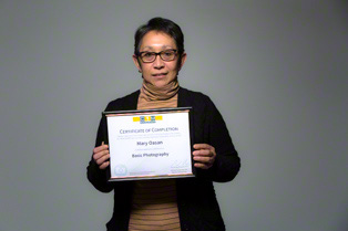 Photography Classes Certificate
